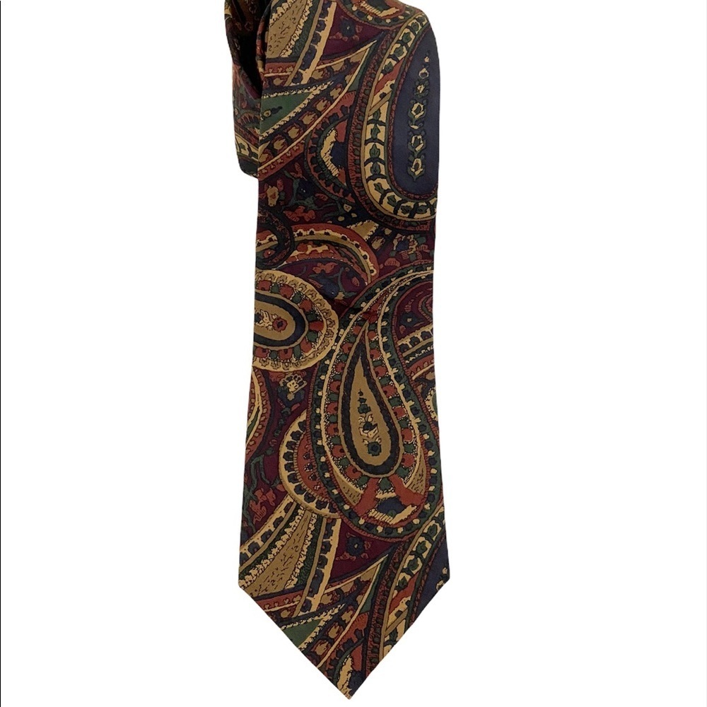 Vintage Ferrel Reed for Carters Men's Tie Fall Wear to Work Career Paisley